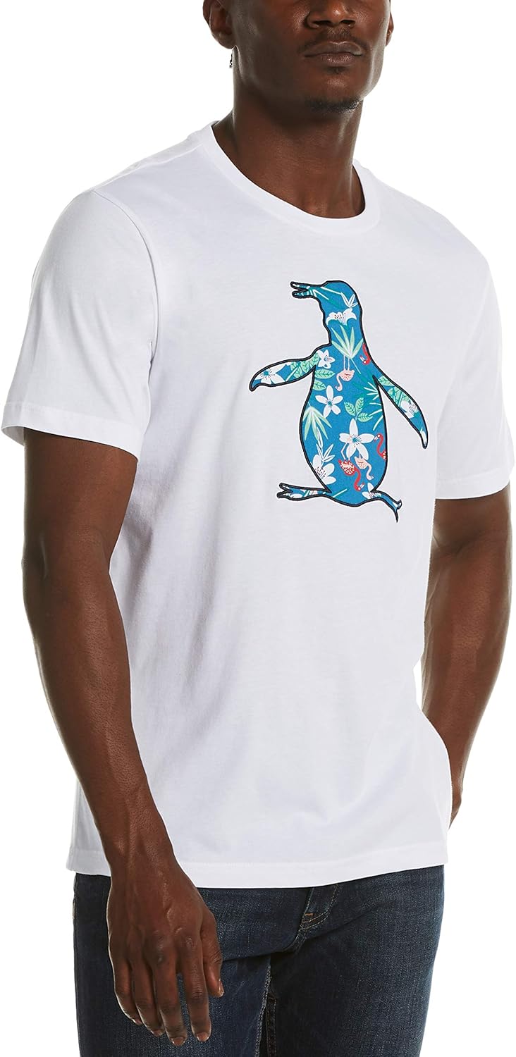 Original Penguin Men's Floral Fill Pete Short Sleeve Tee