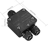 WELHAEPI IP68 3-Way Outdoor Junction Box Y-Type Cable Connector 4-15mm view 2