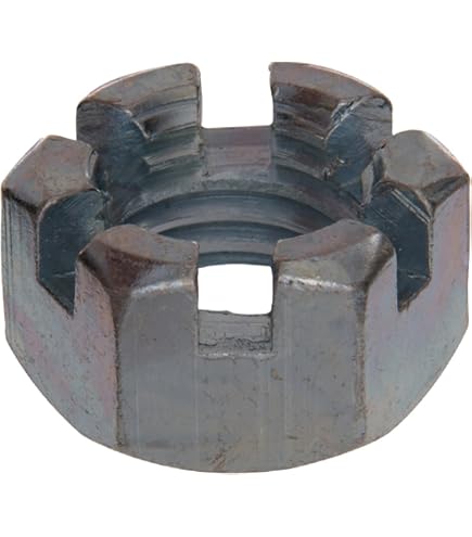Amazon.com: Slotted Hex Nut, 3/4-16, Zinc Plated