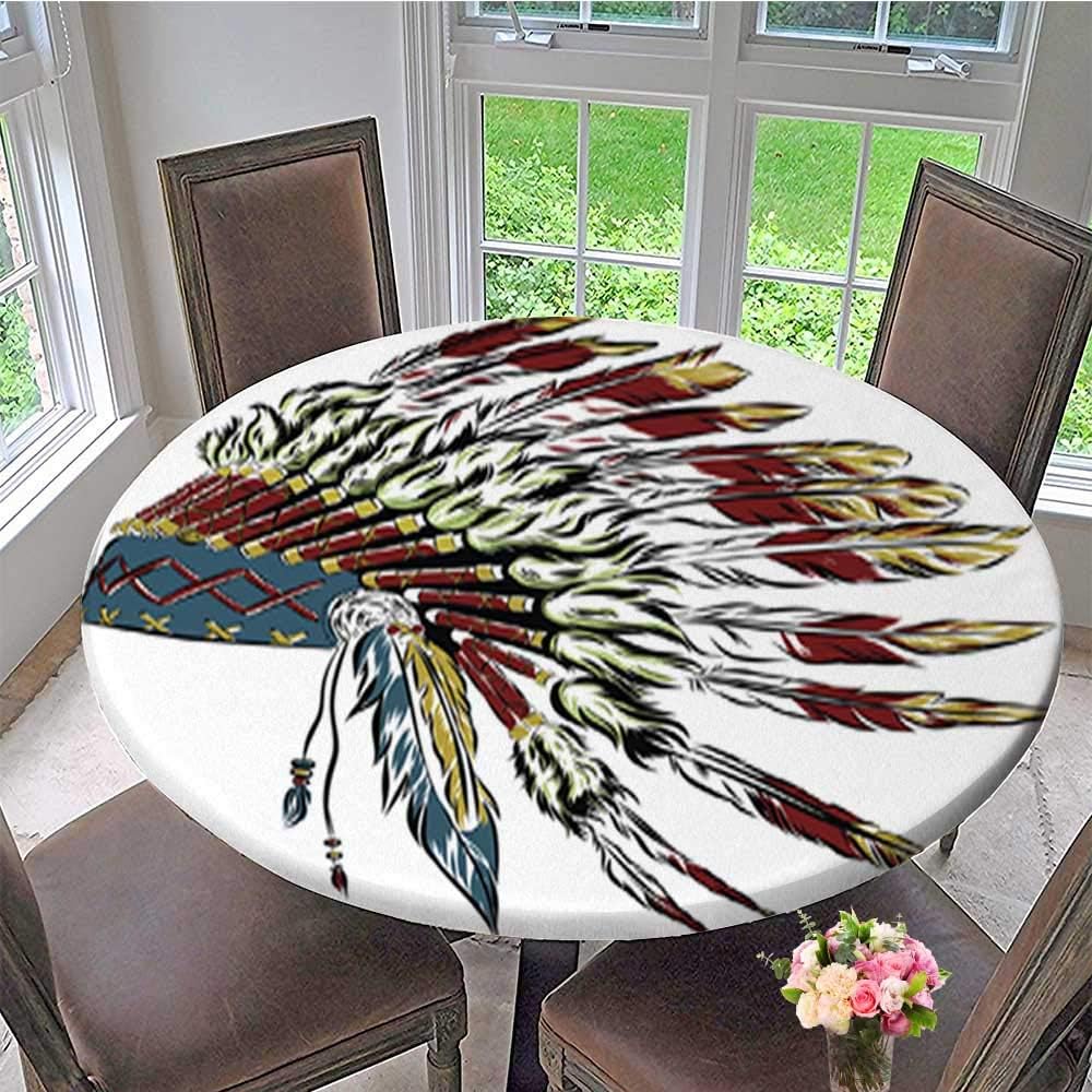 Amazon ラウンドテーブルクロス ネイティブアメリカン インディアン 男の子と女の子 テーブルトップカバー 35 5 Round テーブルクロス オンライン通販
