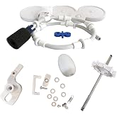 FibroPool Polaris Rebuild Kit - 180/280 Pool Cleaner Parts - Plastic | 15 Piece Set, Pressure Side Installation, Suction-Powered Design, DIY Install Under 30 Min, White Components