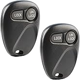 Replacement for 1996-2002 Buick Chevrolet GMC 2-Button Keyless Entry Remote PN: 16245100-29 ABO1502T (Set of 2) Two