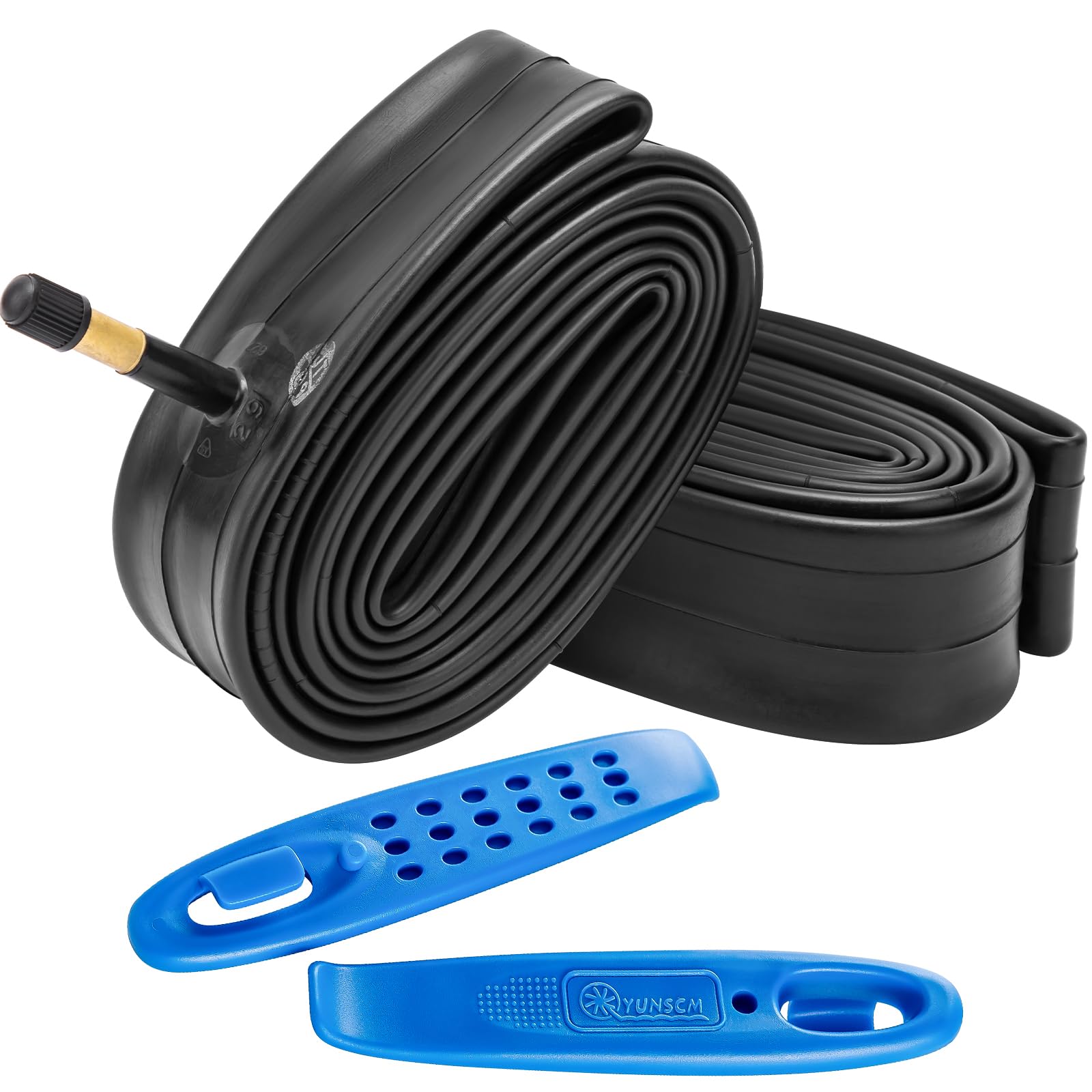 Photo 1 of 2-PCS 700x35C/38C/40C/42C/43C Bike Tubes AV48mm Schrader Valve 35/43-622 Inner Tube 700C Bicycle Tubes Compatible with 700 x 35C 700x38C 700x40C 700x42C 700x43c Bike Tire Tubes(G-145)