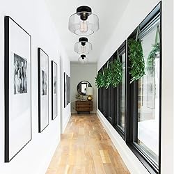 MAXvolador Industrial Semi Flush Mount Ceiling