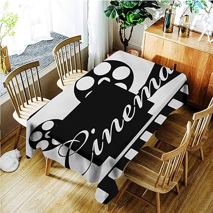 Amazon Com Tt Home Custom Tablecloth Movie Theater Monochrome