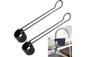 2 Pack Dish Holder for Multiple Kitchen Sink Faucets (Gray)