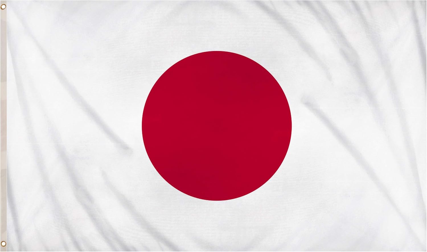 Storm&Lighthouse Japan Flag Asian Flags Japanese 5ft x 3ft with Eyelets, White, 5ftx3ft