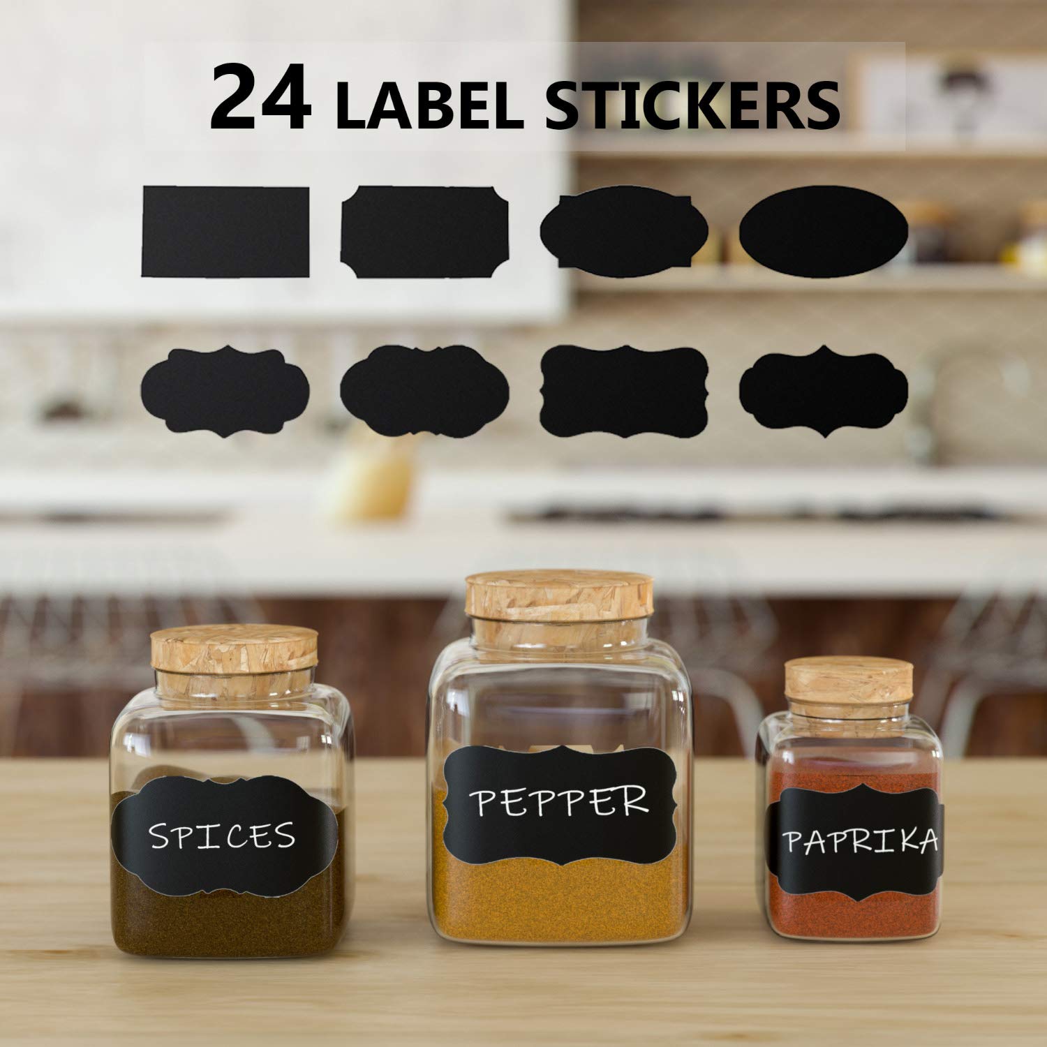 GOTIDEAL White Chalk Markers, Bold Tip Washable Chalkboard Markers, Car Window Markers,for Blackboard, Glass & Bistro, Non-Toxic, Erasable Paint Chalk Pens Reversible Tip-6mm