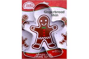 SWEET COOKIE CRUMBS Gingerbread Man Cookie Cutter - Large, Premium Food-Grade Stainless Steel, Dishwasher Safe (Gingerbread Man (Large))