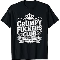 Amazon.com: President of the Grumpy Fuckers Club Funny T-Shirt