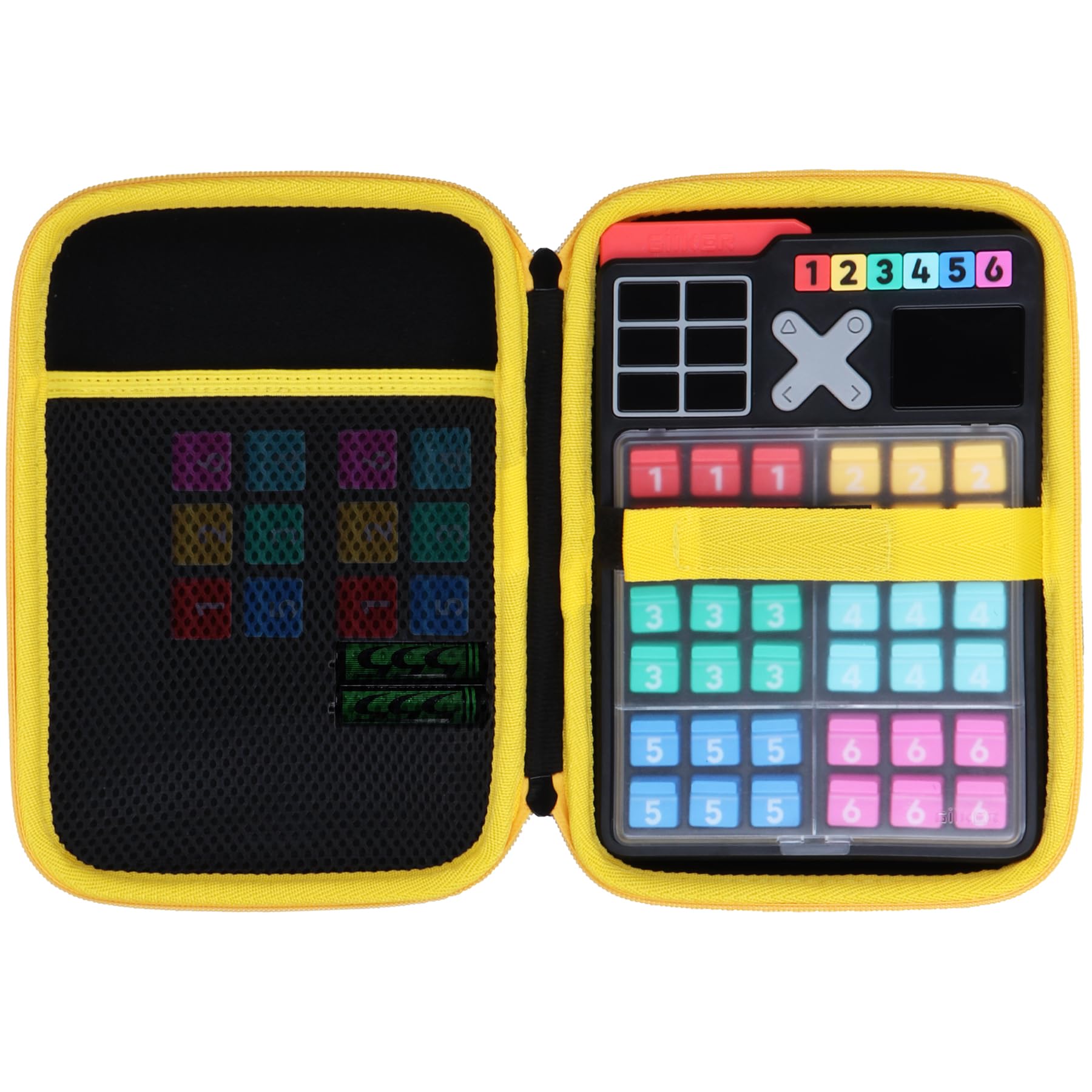 Lebakort Storage Case Compatible with GiiKER Smart Sudoku Puzzle Games Original 2500 Challenges Sudoku Brain Teaser Puzzle (Black + Yellow Case)