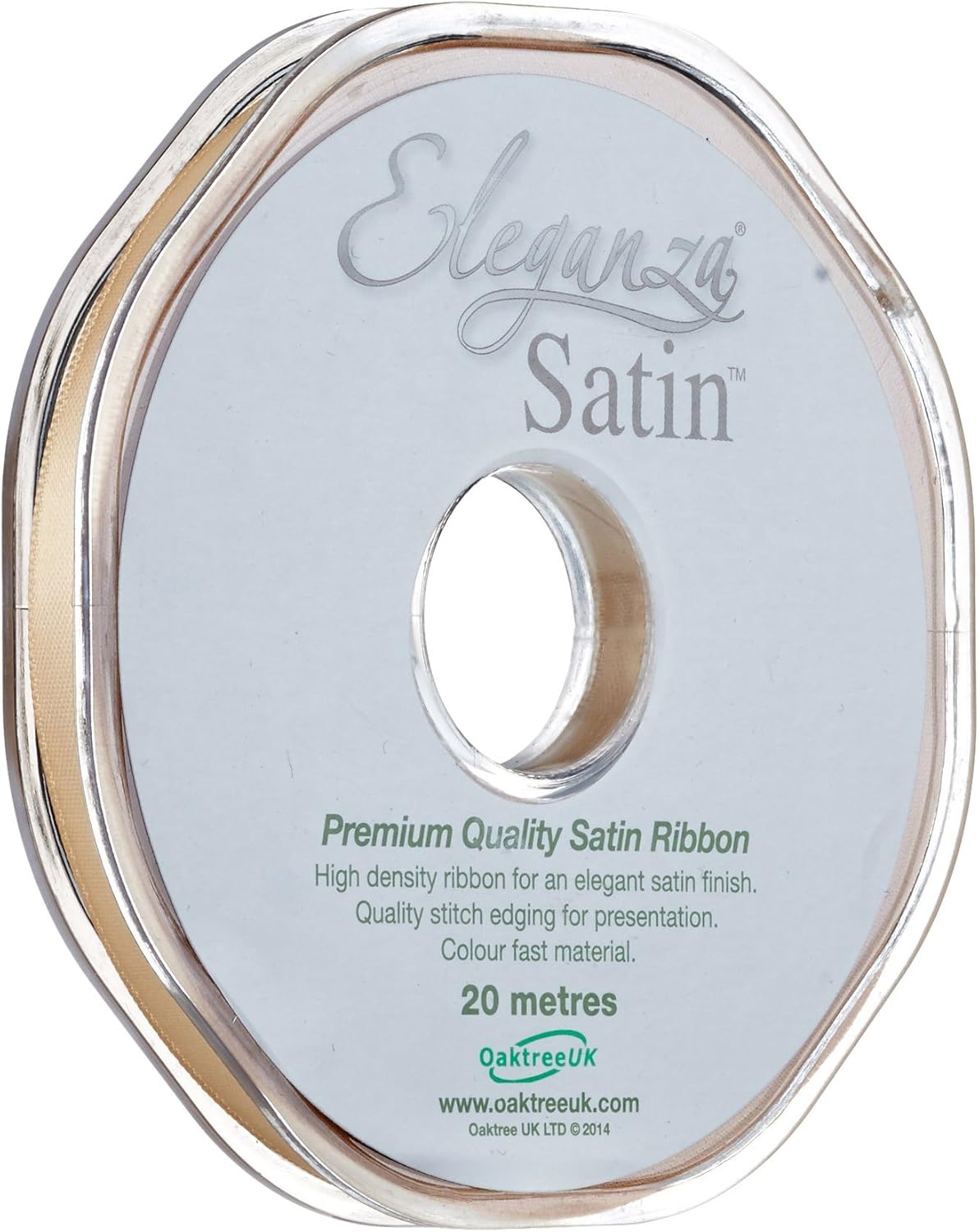 ELEGANZA Double Faced Satin Ribbon 6mm x 20m Gold No.35