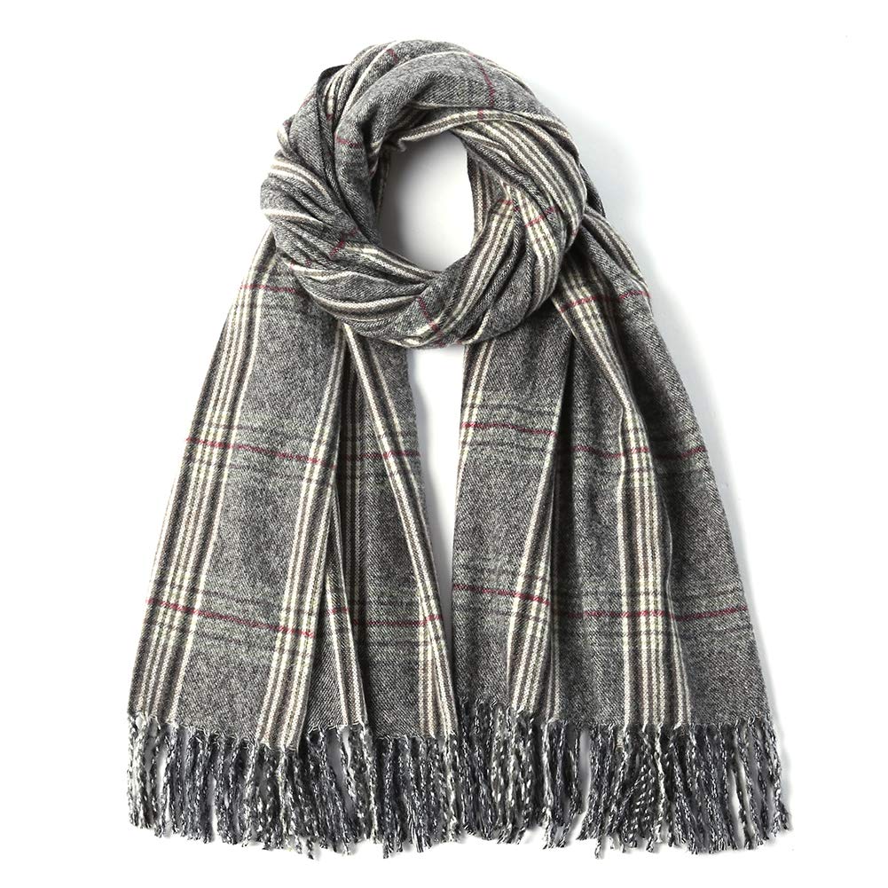 ANDANTINO Women Men Oversized Soft Cashmere Feel Blanket Scarf Pashmina Shawls Wraps Winter Warm Plaid Fringe Scarf ANDANTINO Women Men Oversized Soft Cashmere Feel Blanket Scarf Pashmina Shawls Wraps Winter Warm Plaid Fringe Scarf