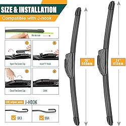 KVQ Windshield Wiper Blades Replacement for GMC