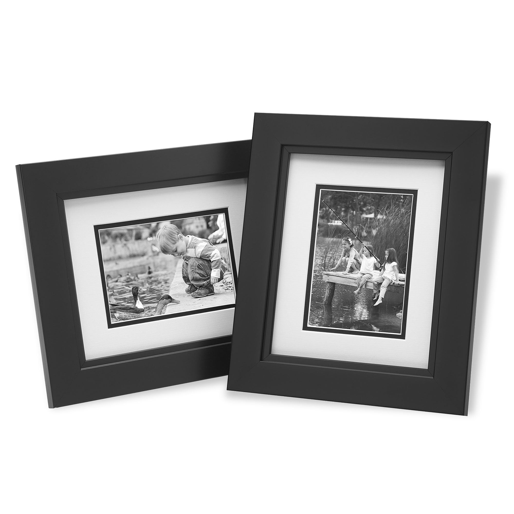 Old Town 2pk 8x10 Designer Eco Frames, Black Studio