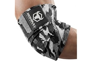 Elbow Wraps (1 Pair) - 40" Elastic Elbow Support & Compression - For Weightlifting, Powerlifting, Fitness, Cross Training & G