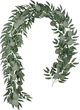 Famibay 6.5Ft Artificial Eucalyptus Willow Garland Green Decor view 1