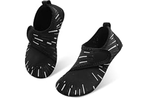 JIASUQI Kids Boys Girls Summer Athletic Water Shoes Barefoot Aqua Socks for Beach Swimming Pool