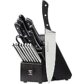 HENCKELS Aviara Premium Knife Block Set - 17 PC Professional Cutlery Knife Set, High Carbon Stainless Steel, Triple Rivet Han