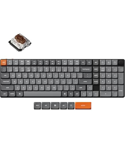 Amazon.com: Keychron K17 Max 96% Layout Ultra-Slim Wireless Custom