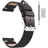 EACHE Rally Racing Leather Watch Band for Men, Leather Watch Bands Handmade Suede Leather Sport Perforated Watch Straps 18mm 20mm 22mm…