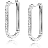 Me&amp;Hz Gold Huggie Earrings Small Huggie Hoop Earrings for Women 14K Gold Plated Hypoallergenic Cubic Zirconia Huggies Mini Silver Hoop Earring for Women