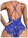 SOLY HUX Women's One Piece Lingerie Sexy Lace