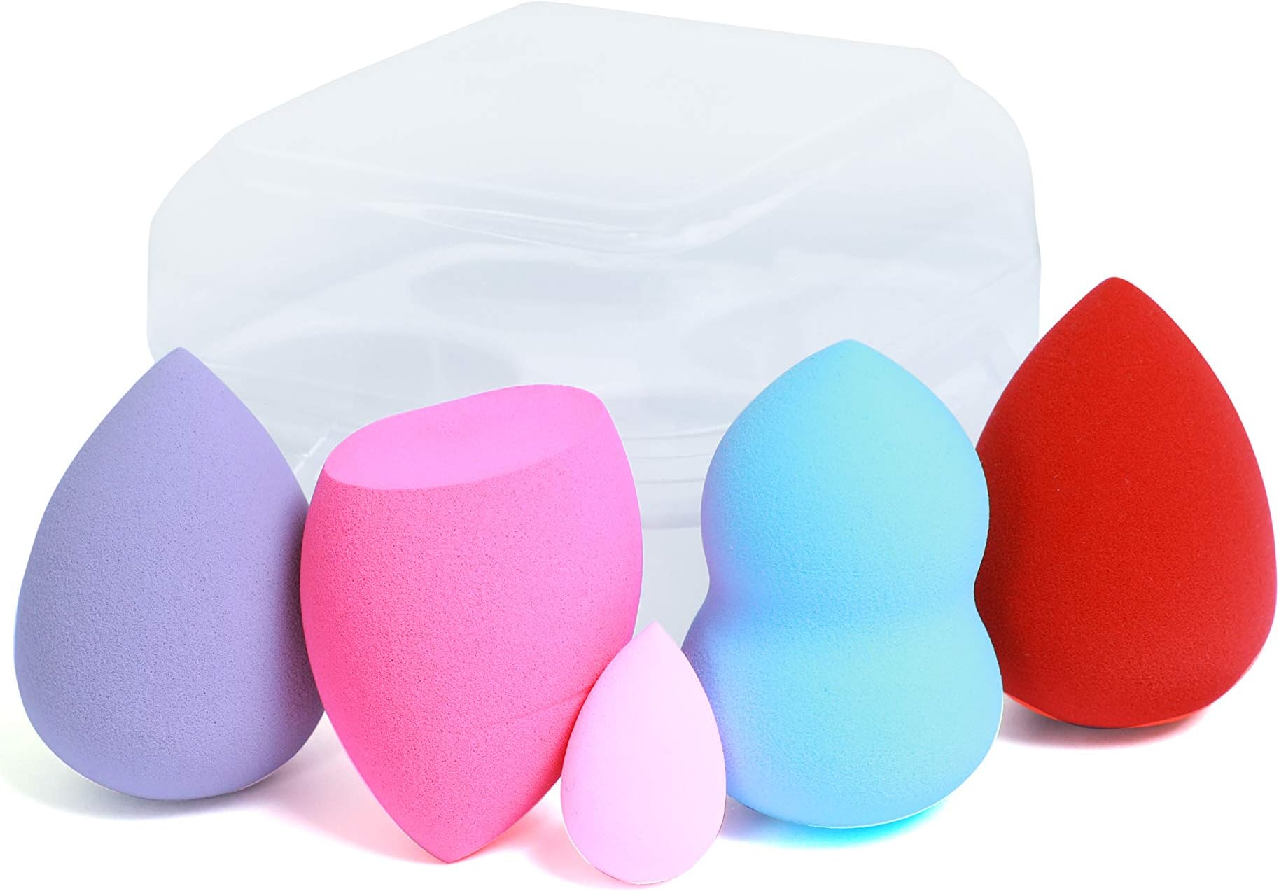 Beauty Blender Complexion Sponge Multi-Coloured - pack of 5 (4 Blending and one mini Sponge) is best for Highlighters, Powder, Cream or Liquid Application