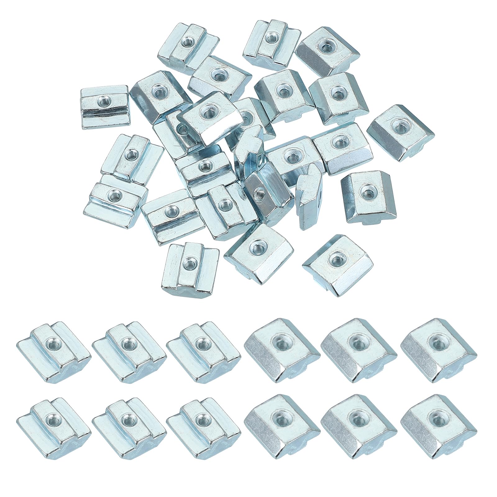 PATIKIL M4 Sliding t Nuts, 30 Pcs Hammer Head Fastener Nut Thread t Slide Drop in Nuts for European Standard 4040 Series 8 mm T-Slot Aluminum Extrusion Profile