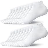 BYDOLL 9/18 Pairs Ankle Socks for Women Athletic Running Breathable Soft Socks No-Slip Grip for Sports and Casual