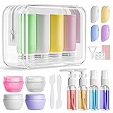 Muslish 21 Pack Leak Proof Silicone Travel Bottles