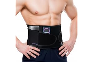 AbdomenCare Umbilical Hernia Belt PRO for Men & Women – Adjustable Abdominal Hernia Support Binder w/ 2 Compression Pads & Ex