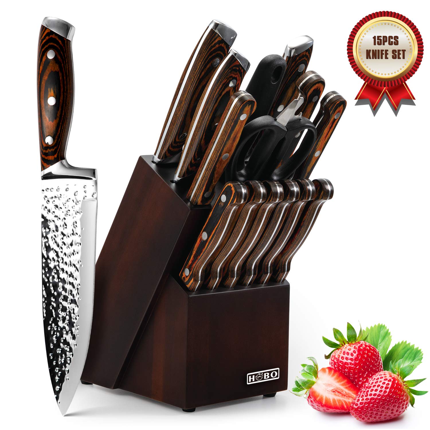 Wood Handle Kitchen Knife Set WoodsInfo