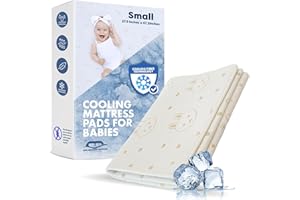 GML BEDDING SUPPLIES GML Bunny Cooling Crib Mattress Pad – Waterproof, Breathable Baby Mattress Protector for Toddler Bed – Hypoallergenic, Soft & Durable for Sensitive Skin – Made in Korea, Q-Max 0.4 Small Size, 27.5x47