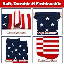 American Flag Socks - 4th of July & Soccer