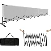 tonchean Retractable Pickleball Net, 22ft Regularion Size | Indoor outdoor Use, with Heavy Duty Metal Frame and Carry Bag, for Driveway Backyards Garage, Free Assembly
