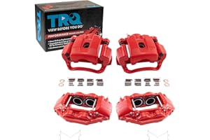 TRQ Performance Front and Rear Brake Caliper Set Hardware Compatible with 2007-2015 Toyota Tundra 2008-2015 Toyota Sequoia