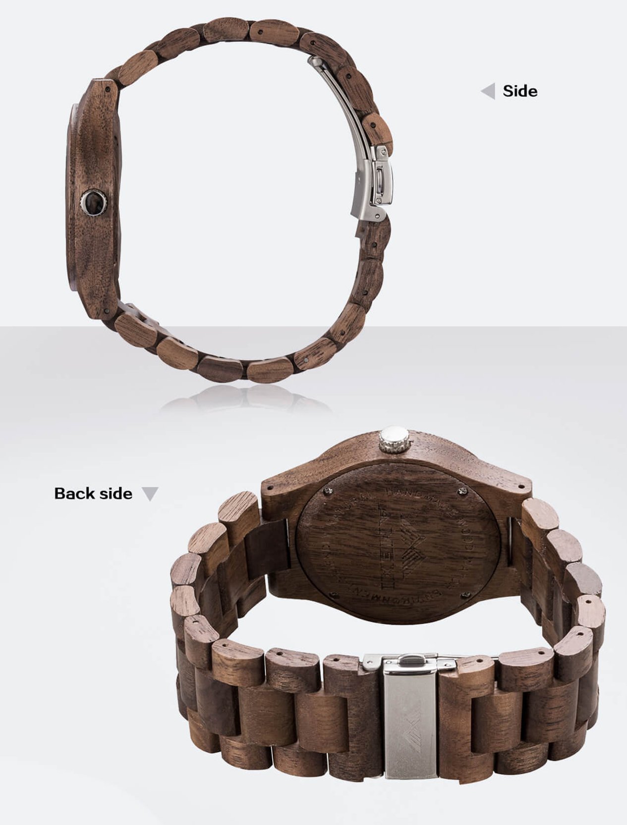 Amexi Holzuhren Damen mit Holz Armband und Quarzwerk