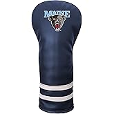 Team Golf NCAA Maine Vintage Fairway Headcover (Color) - Printed Team Golf NCAA Vintage Fairway Headcover (Printed), Fits All Fairway, Hybrid and Utility Clubs