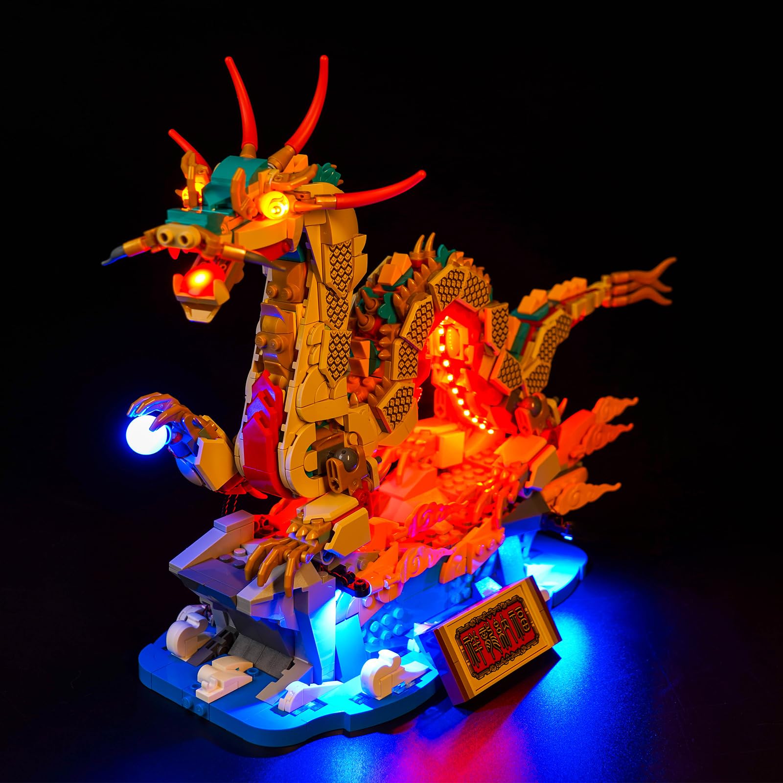 Light Kit for Lego Auspicious Dragon, Lighting Set for Lego 80112 Spring Festival Auspicious Dragon - Not Include Models, Just Light Kit (Standard Version) — image 1