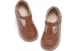 Otter MOMO Toddler Little Girls Oxford Shoes Mary Jane Flat T-Strap School Uniform Party Dress Shoes