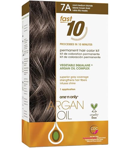 Amazon.com : One n Only Argan Oil Fast 10 Permanent Hair Color Kit