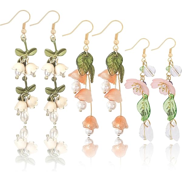 OUSIO Easter Bunny Earrings - Acrylic Dangle Jewelry With Basket & Eggs, Spring Festival Gift For Women - View #5