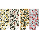 4 Pack Towels for Bathroom, Beach Towel, Microfiber Lightweight Beach Towels Oversized, Towel Accessories for Women Girls Swim Cruise Birthday Christmas Party Favors 32x71 IN,Lemon Strawberry