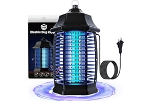 BUZZKICK Bug Zapper Indoor, Fly Zappers Electric Mosquitoes Insect Gant Fruit Flies Moth Traps with 4200V for Home Living Room Bedroom Kitchen Backyard Patio Garage Office Camping