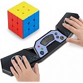 Speed Cube Timer, Professional Training Timer with Responsive Touch Pads | Session Memory &amp; Solve Averages, Compact Sturdy Build for Daily Practice, Gift for Boys &amp; Girls