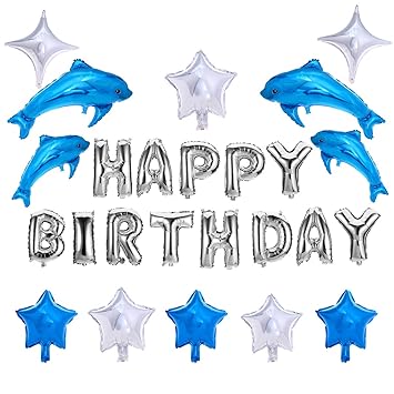 Dolphin Themed Birthday Party Decorations Shaped Aluminum Foil