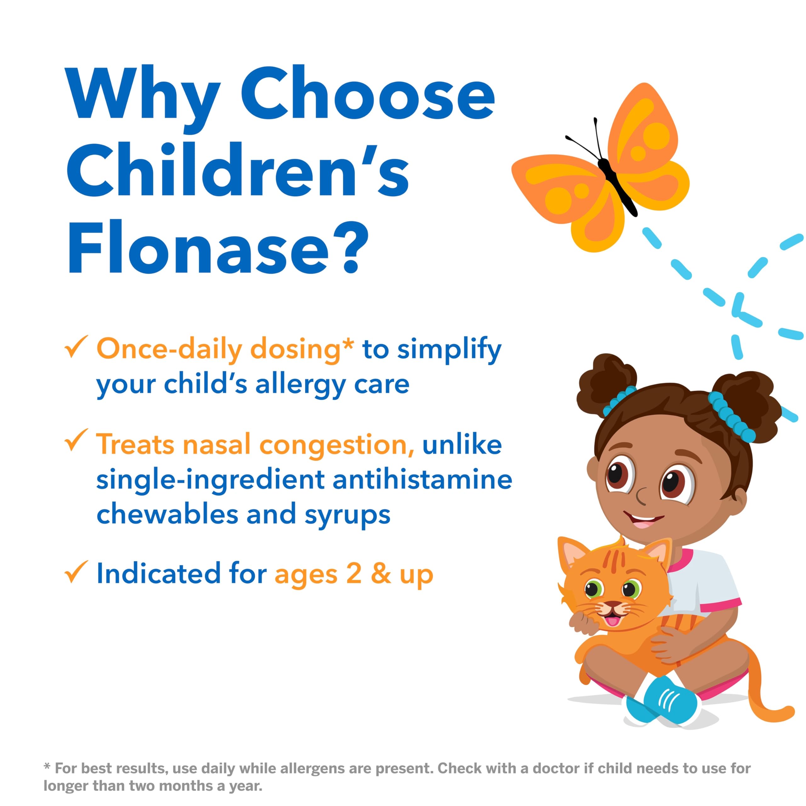 Flonase Sensimist Allergy Relief Nasal Spray for Adults and Kids - 120 Sprays Total (2 Bottles of 60 Sprays Each)