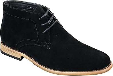 navy blue suede chukka boots