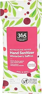 365 by Whole Foods Market, Winterberry Saffron Hand Sanitizing Wipes, 10 Count